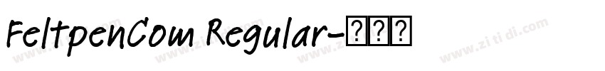 FeltpenCom Regular字体转换